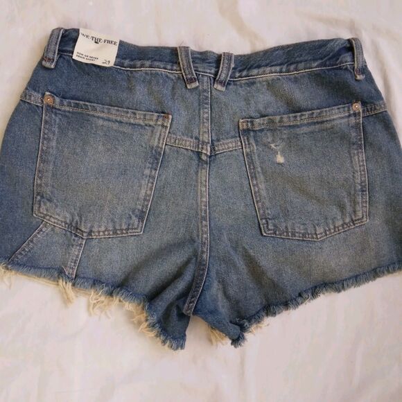We The Free Now Or Never Denim Shorts Casual Festival Boho Women's Size 29 - Picture 9 of 10
